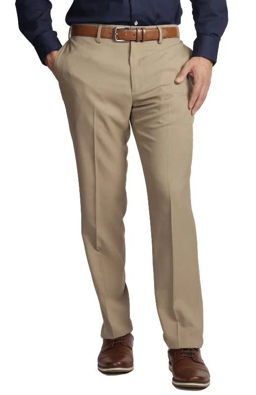 Men’s tough cargo trousers-Timeless Solid Dress Pants