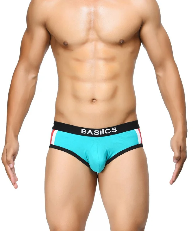 men's plus-size underwear delivery-Double Stripe Classic Briefs