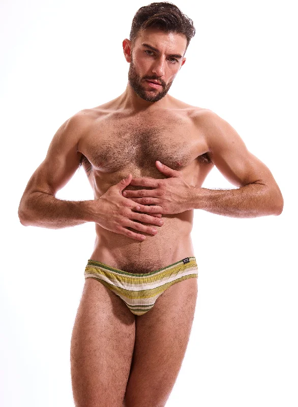 men's cotton underwear sale-BC80 Retro Stripe Brief