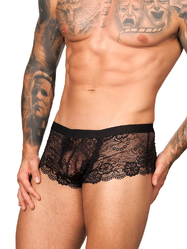 men's long-leg underwear subscription-Logan Lace Trunk