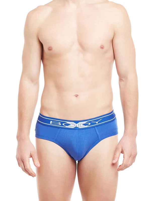 men's anti-odor underwear delivery-Body X Solid Briefs-BX10B-Dazzling Blue