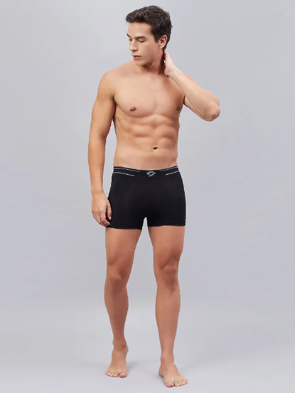 men's silk underwear monthly-C9 Airwear Seamless Trunk For Men - Black