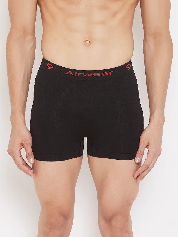 men's athletic underwear subscription-C9 Airwear Solid Trunk/Boxer For Men - Black