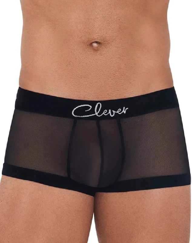 men's quick-dry underwear collection-Clever 1226 Demon Trunks Black