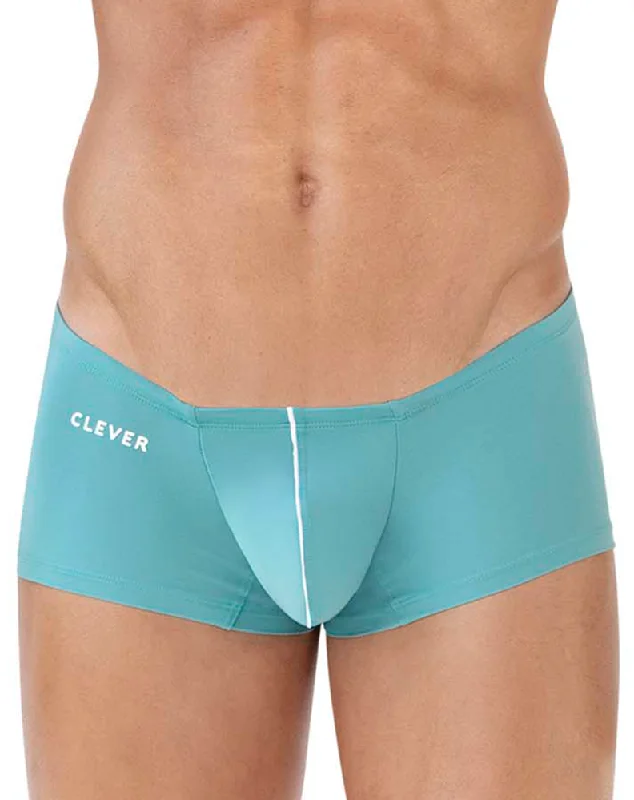 men's tagless trunks for no itch-Clever 1616 Mente Trunks Green