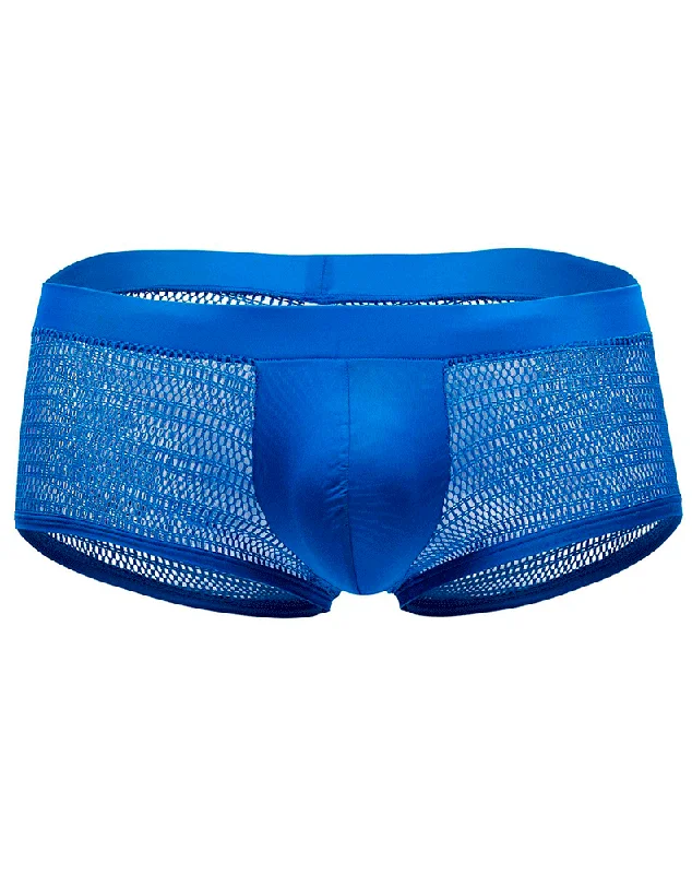 men's soft underwear subscription-Doreanse 1588-blu Mesh Trunk Blue