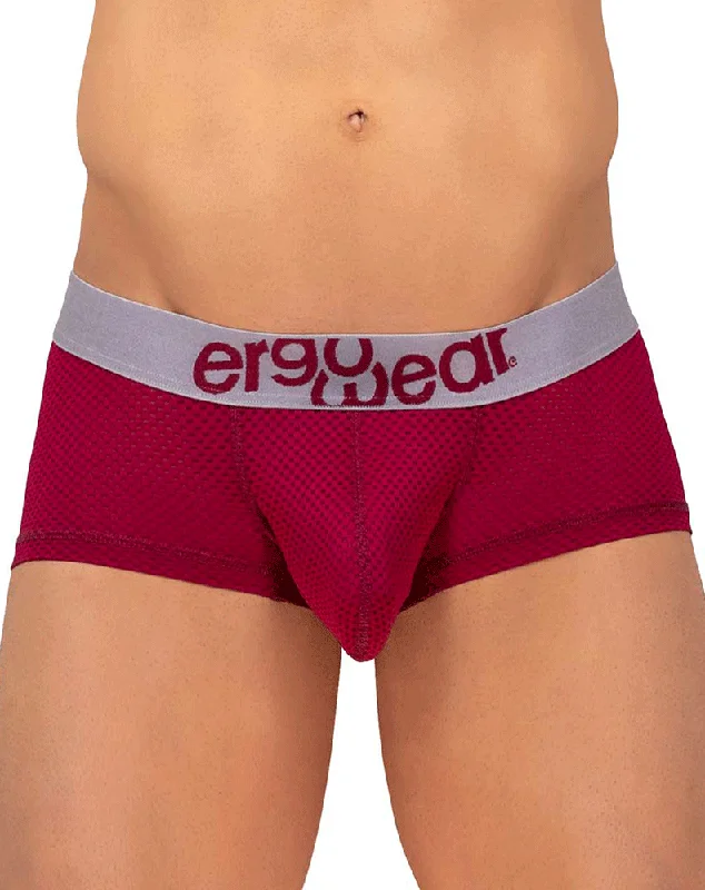 men's loose-fit underwear delivery-Ergowear Ew1217 Max Trunks Burgundy