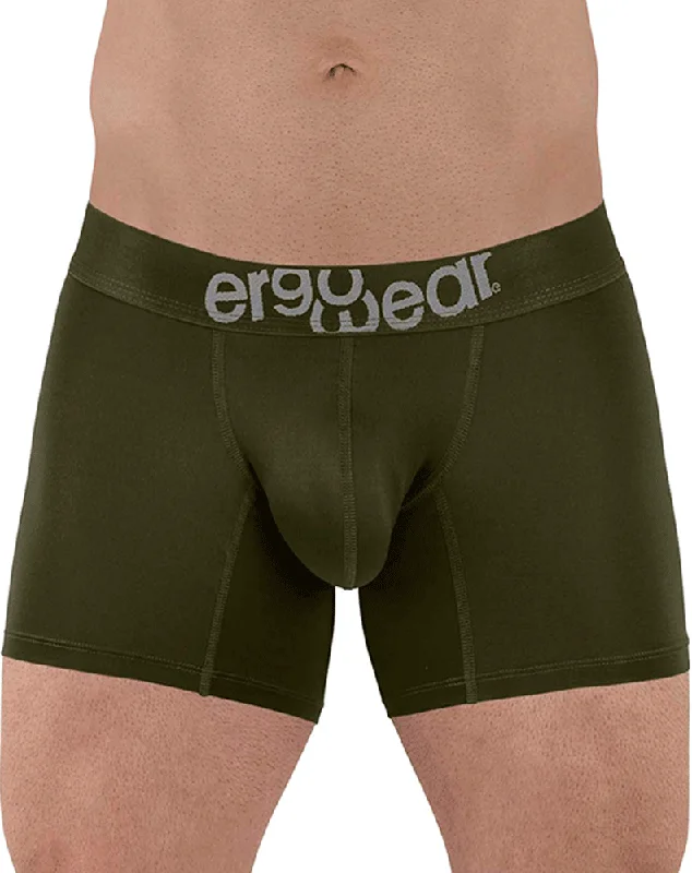 men's anti-chafing trunks for protection-Ergowear Ew1498 Hip Trunks Dark Green