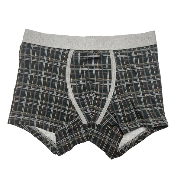 men's quick-dry underwear collection-Grant Trunk/ Green Plaid