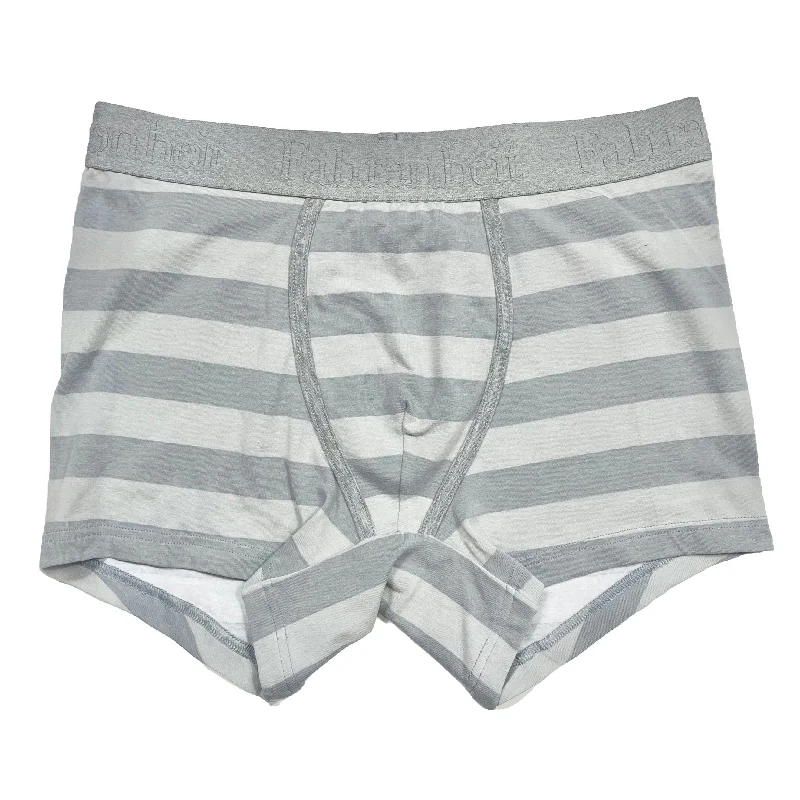 men's plus-size boxer briefs for fit-Grant Trunk | Grey Rugby Stripe