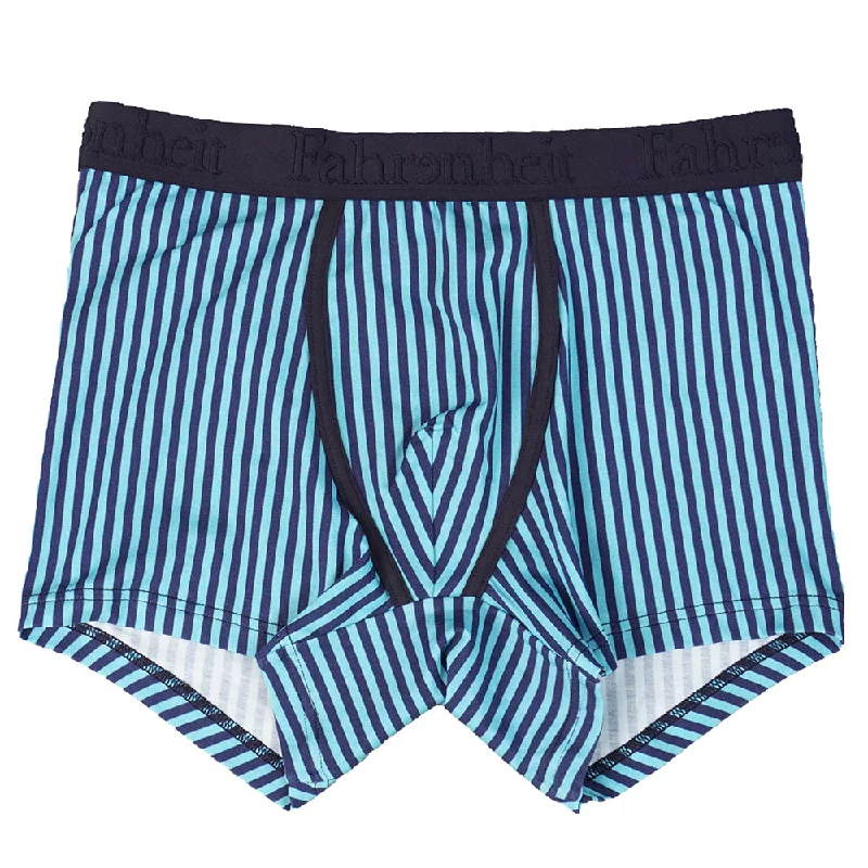 men's moisture-wicking underwear deal-Grant Trunk | Vertical Stripe Blue