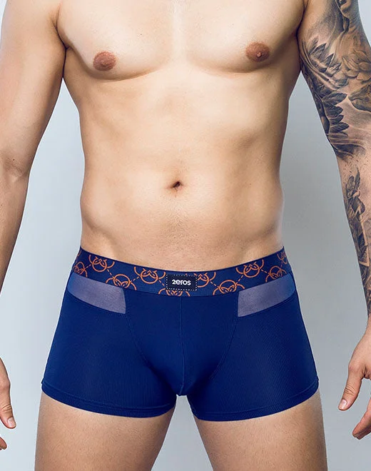 men's tagless underwear monthly-Himeros Underwear Trunk - Navy Blue