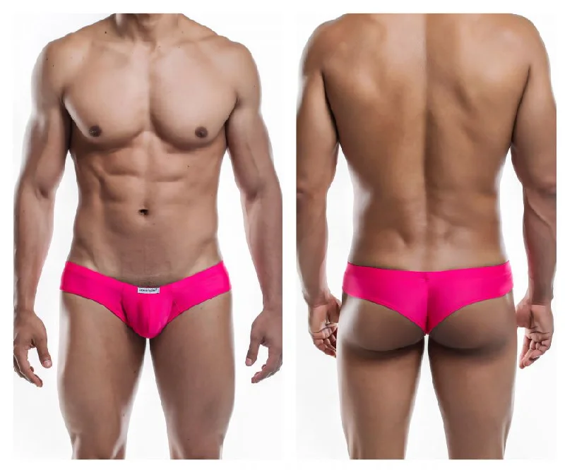 men's low-rise underwear deal-Joe Snyder JS22-Pol Polyester Mini Cheek Color Fuchsia-Poly