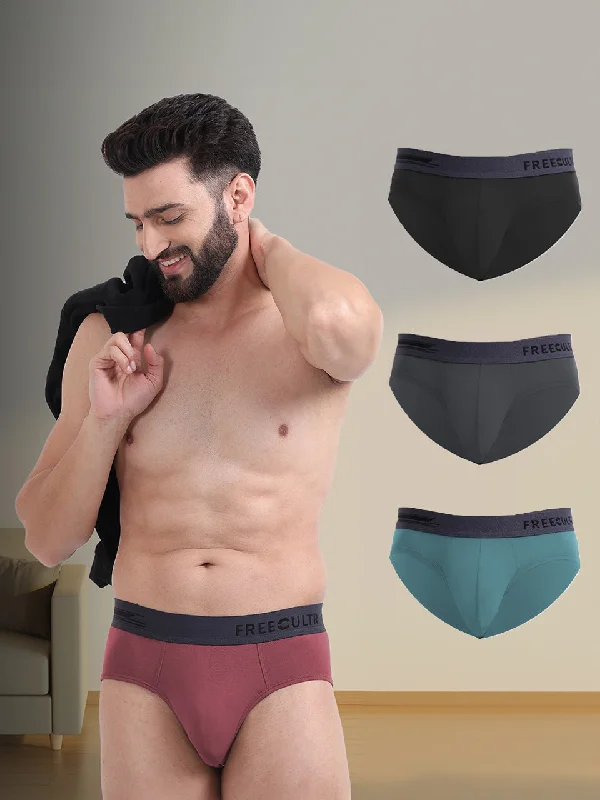 men's casual boxer shorts for chill-Men's Anti-Bacterial Micro Modal Brief (Pack of 4)