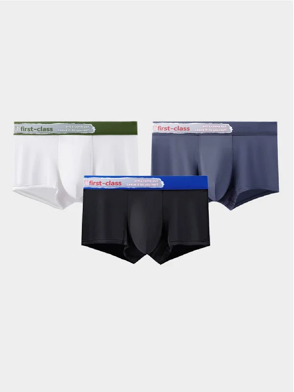 men's durable underwear monthly-Men's Ice Silk Seamless Breathable Trunks