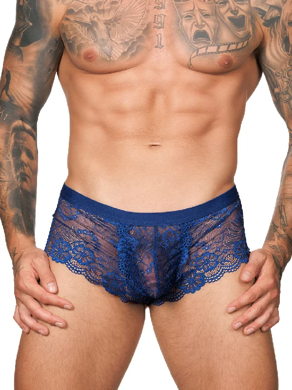 men's thermal underwear service-Logan Lace Trunk