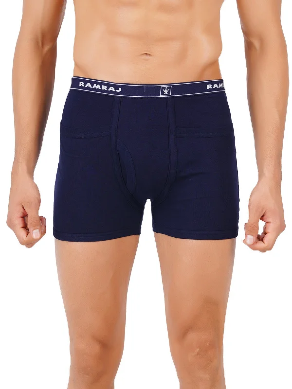 men's everyday underwear subscription-Men Soft Combed 1*1 Rib Pocket Trunks Plus Size Imaxs-Pack of 2