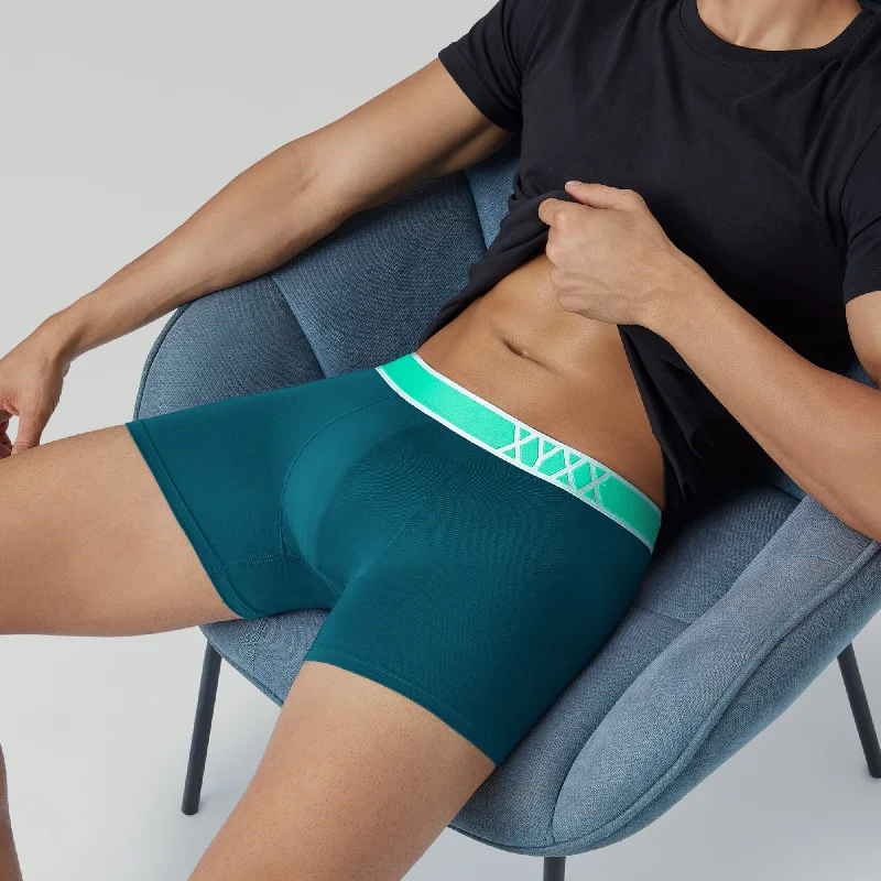 men's tagless underwear monthly-Volt Modal Pop Trunks Emerald Green