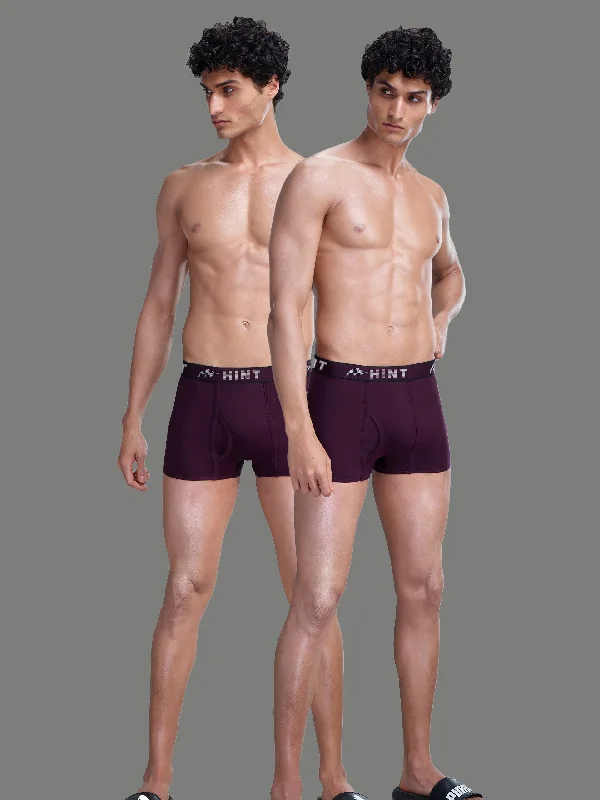 men's workout underwear assortment-HINT IN METRO MINI TRUNK # PLAIN ( Pack of 2 )