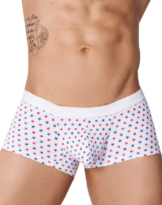 men's cooling underwear monthly-Pikante 1071 Blaze Trunks White