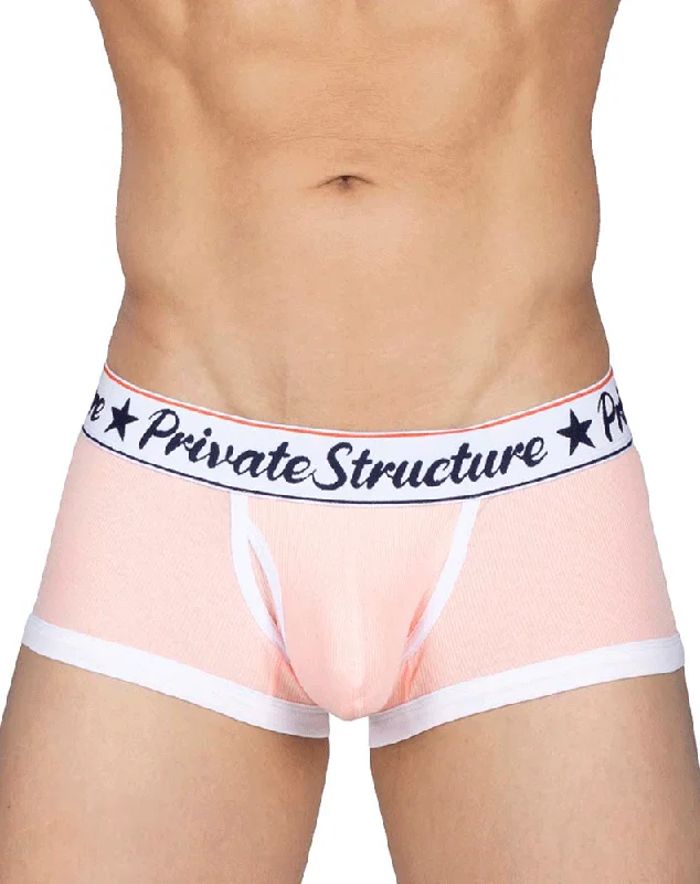 men's silk boxer shorts for elegance-Private Structure Scux4070 Classic Trunks Baby Blush