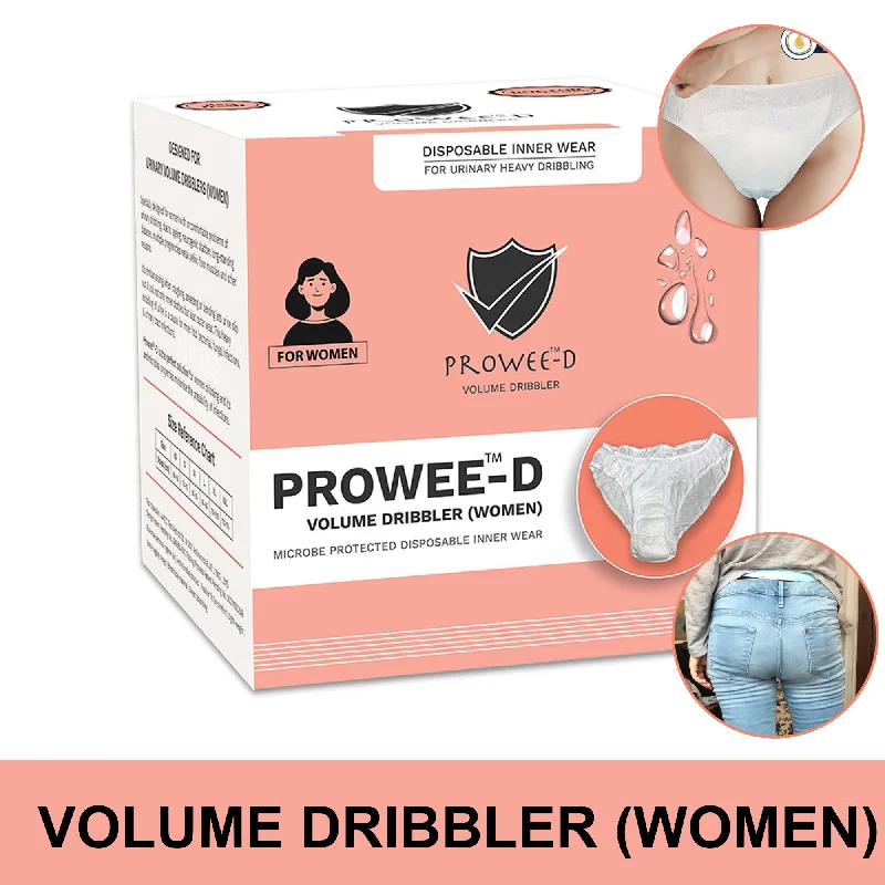 men's bamboo underwear pack-Better Than Adult Diaper,Disposable Customised Women Panties for Urinary Incontinence/Leak (Large Volume), Microbe protected. Prowee-D ( Volume Dribbler Women)