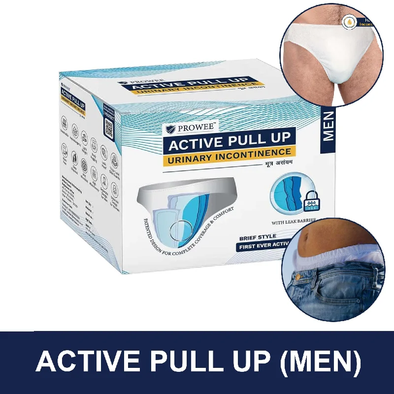 men's warm underwear pack-Better Than Adult Diaper, Men Active Pull Up with Leak Guard for Urinary Incontinence (Volume ), Microbe Protected. Prowee Active Pull Up (Men)