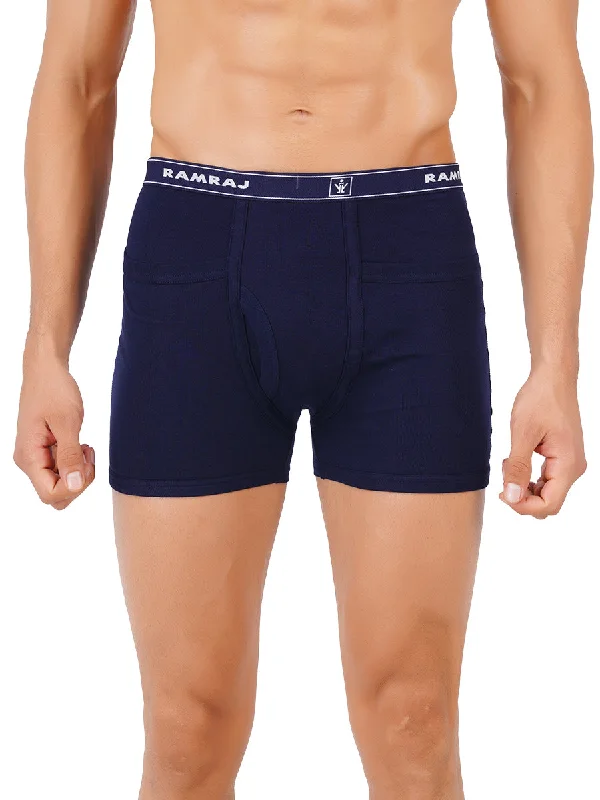 men's moisture-wicking underwear deal-Soft Combed Cotton 2 Pocket Trunks Imaxs Rib (2PCs Pack)