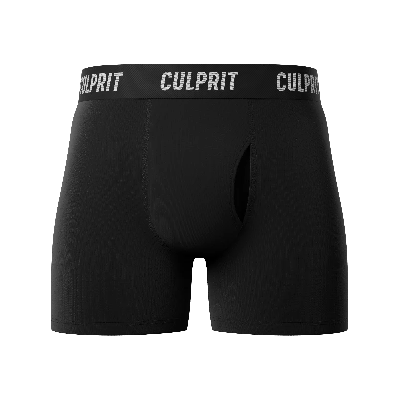 men's thermal underwear multipack-Stealth Black 🥷 Boxer Briefs w/ fly