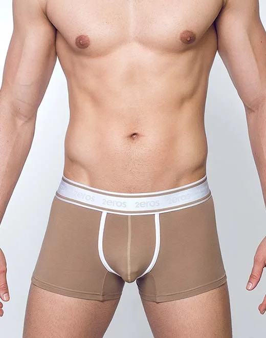 men's anti-slip boxer shorts for grip-Titan - Trunk Underwear - Amphora Brown