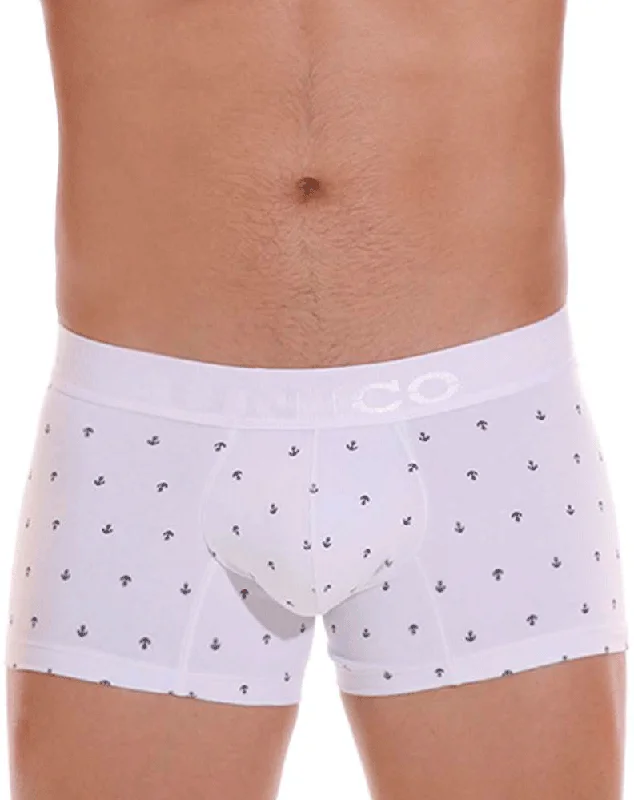 men's high-waisted underwear offer-Unico 22110100101 Naviero Trunks 29-white