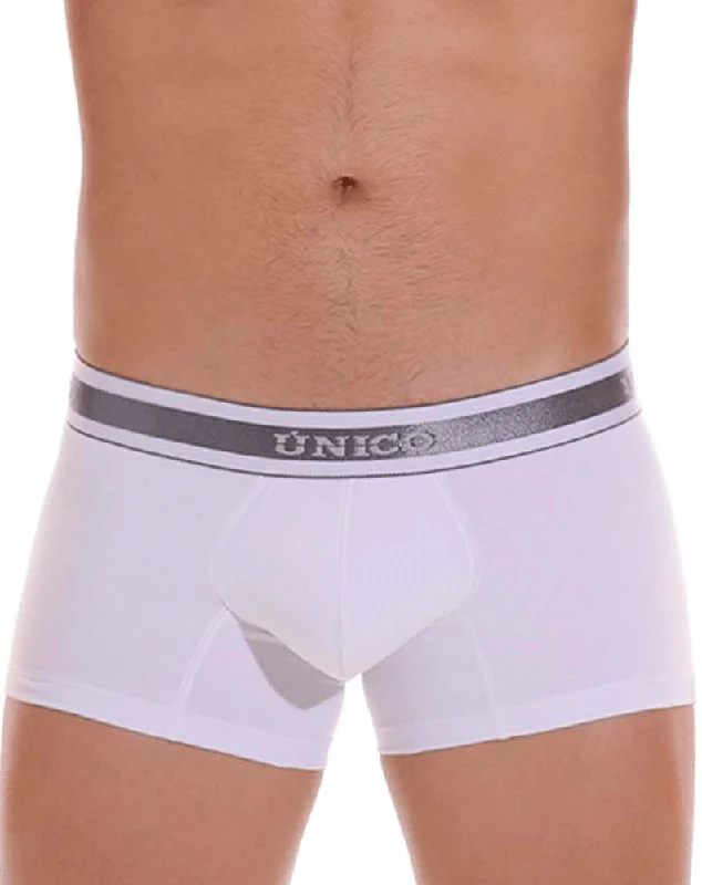 men's athletic underwear assortment-Unico 22120100109 Lustre A22 Trunks 00-white