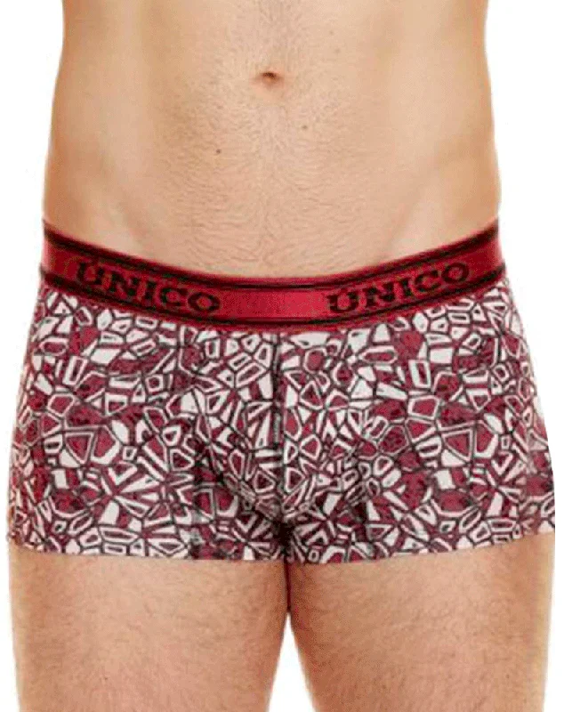 men's athletic underwear assortment-Unico 24010100103 Dechado Trunks 89-red