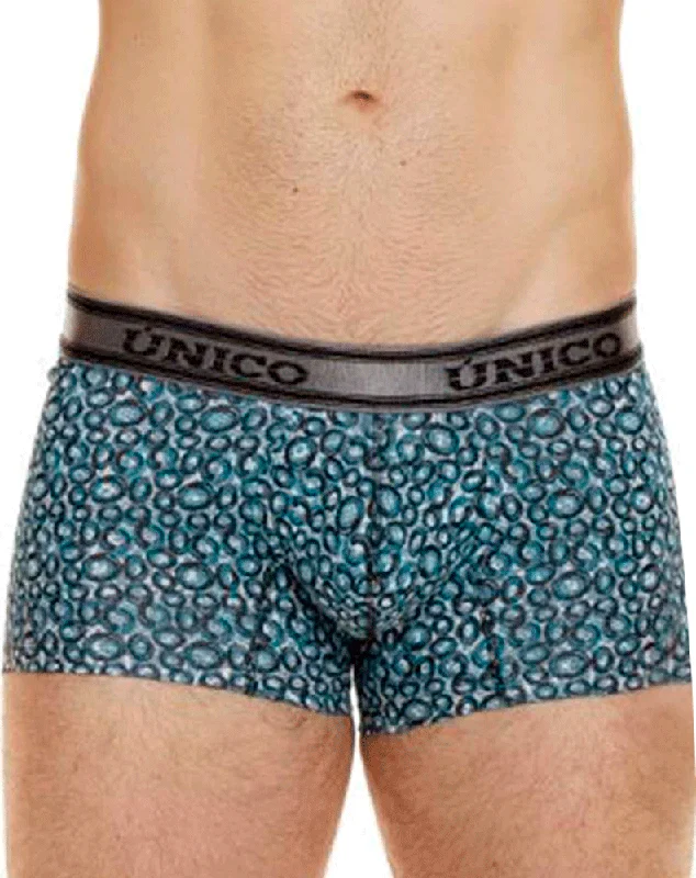 men's silk underwear collection-Unico 24020100110 Redondel Trunks 46-blue