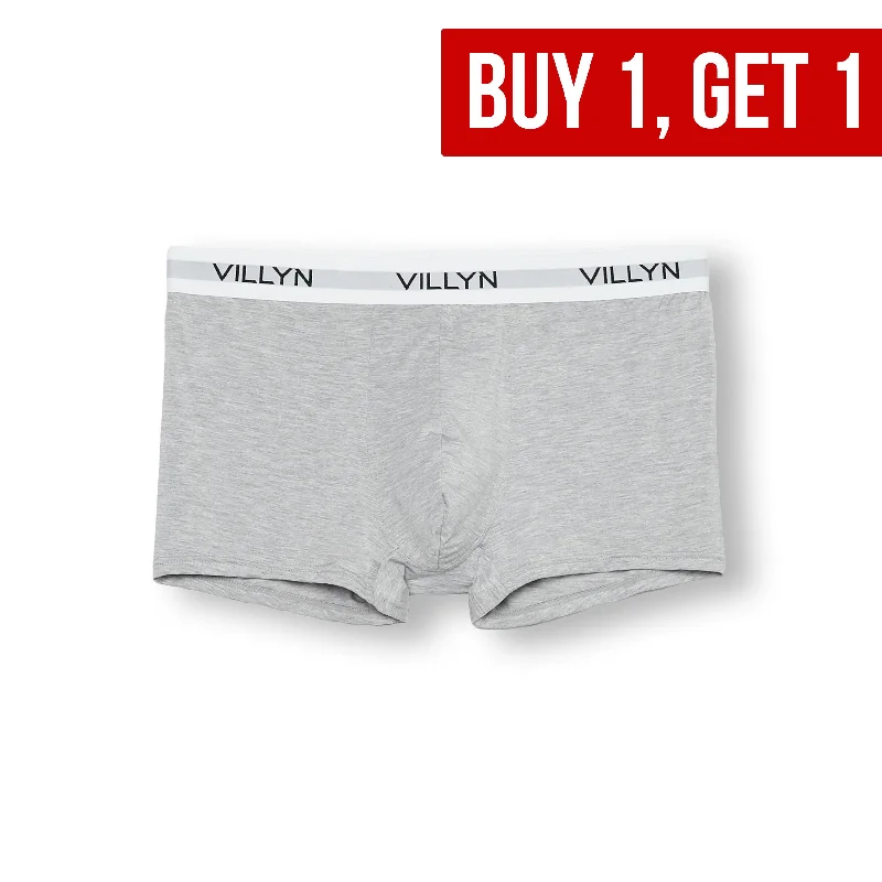 men's patterned underwear set-VILLYN Origin Modal Boxer-Trunk - GREY