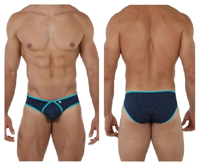 men's bamboo underwear monthly-Xtremen 91074 Microfiber Briefs Color Dark Blue