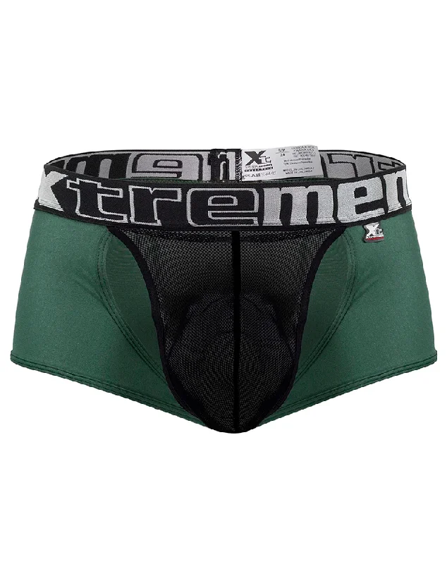 men's low-rise underwear deal-Xtremen 91125 Daring Mesh Trunks