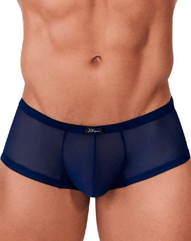 men's tagless trunks for no itch-Xtremen 91154 Tulle Mesh Trunks