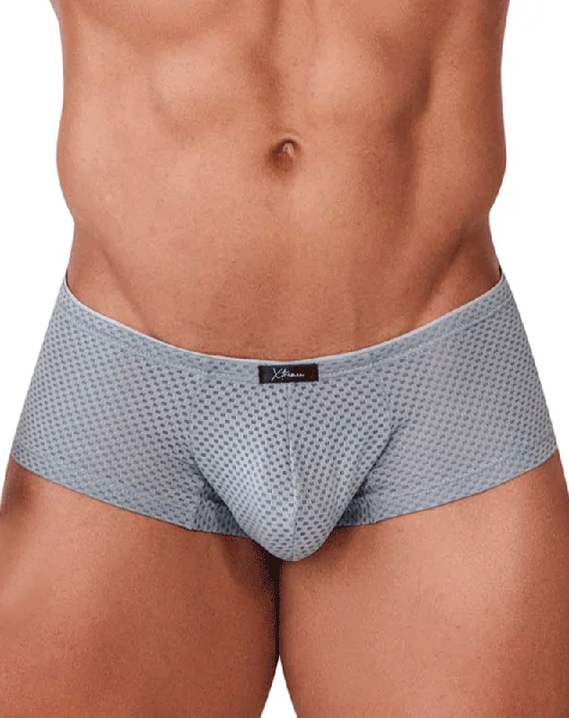 men's anti-slip boxer shorts for grip-Xtremen 91157 Capriati Trunks Silver